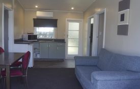 2-Bedroom Family unit - sofa and TV